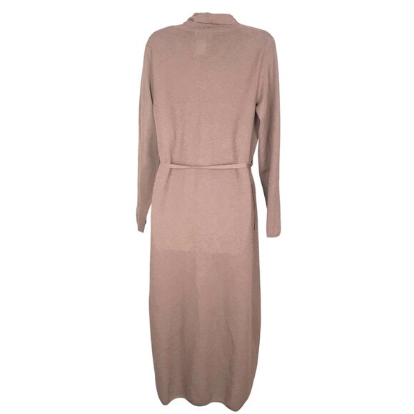 Aritzia Babaton Brown Full Length Cardigan With Front Pockets & Belt Size S - Picture 6 of 8